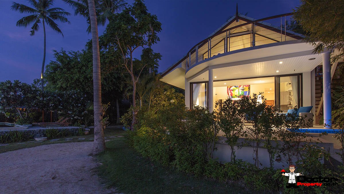 3 Bedroom Beachfront Villa - Plai Laem - Koh Samui - for sale